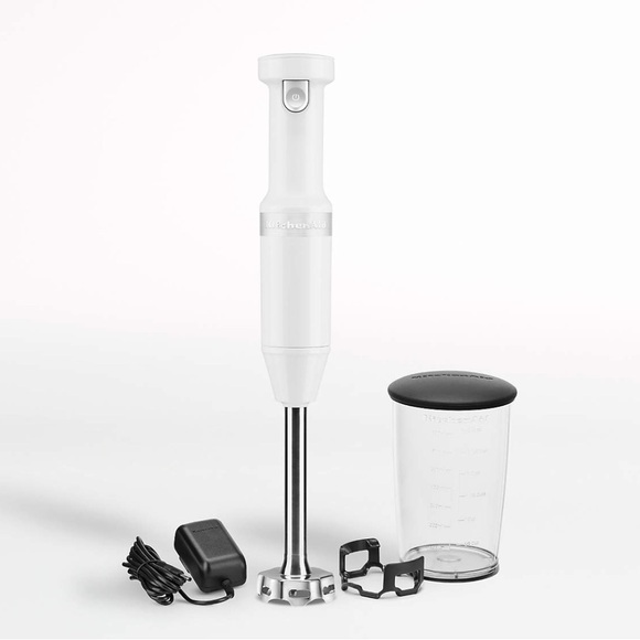 New - KitchenAid Cordless Variable Speed Hand Blender in White